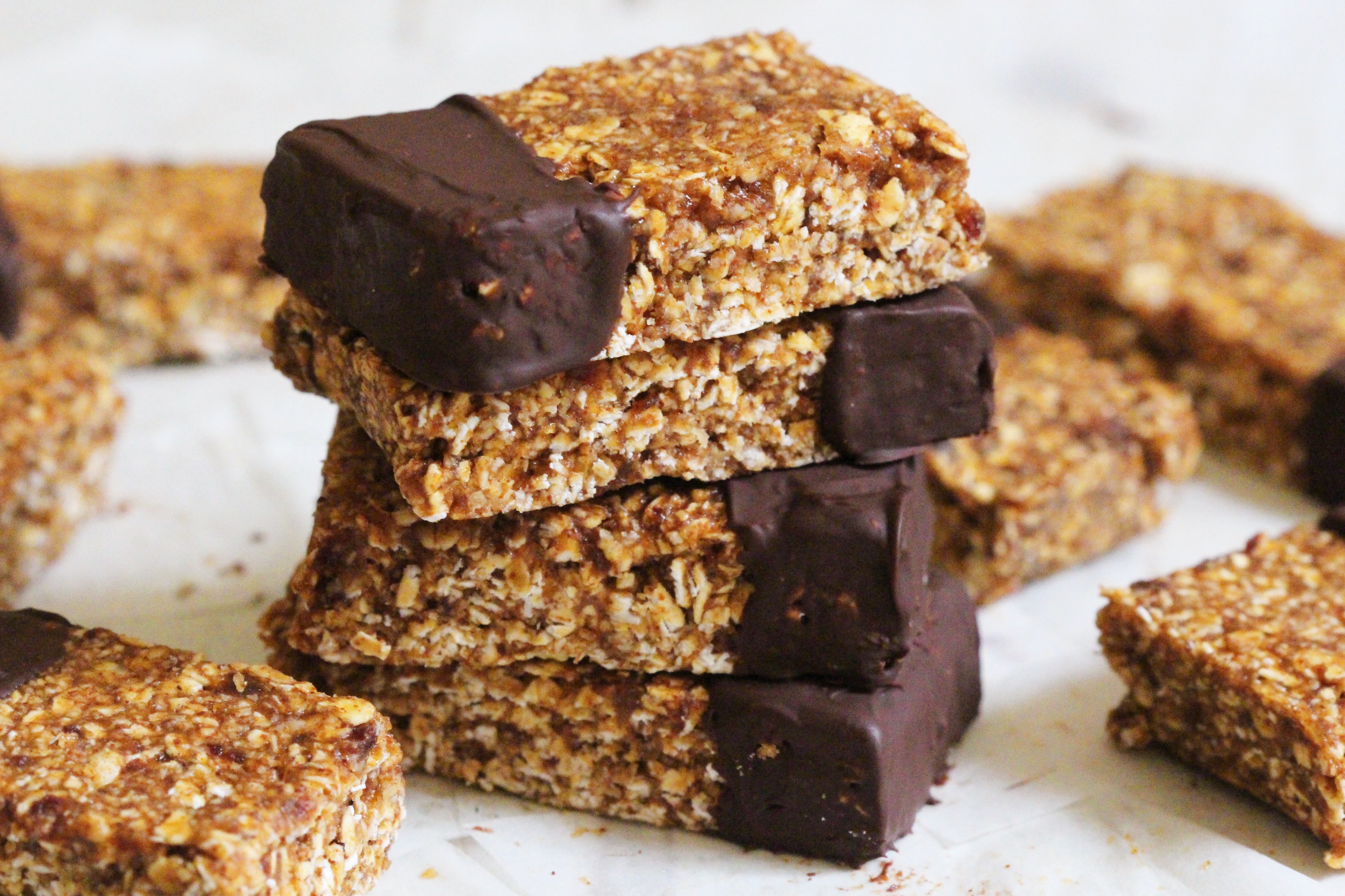 Almond Butter Oat Bars The Little Green Spoon