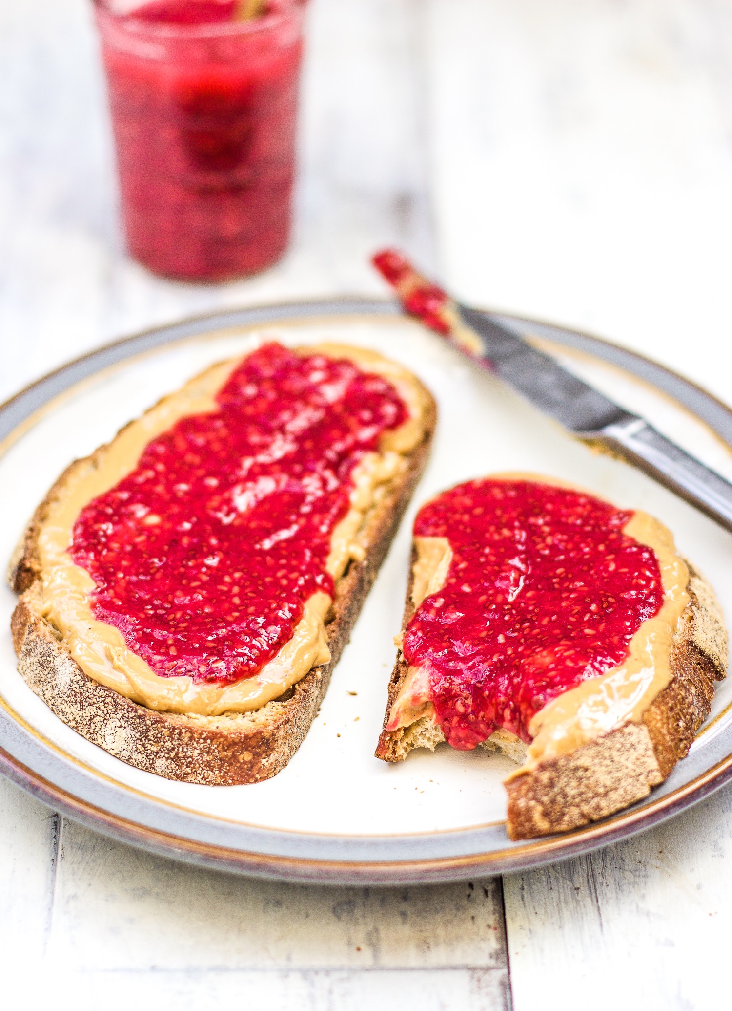 Raspberry Chia Jam - The Little Green Spoon