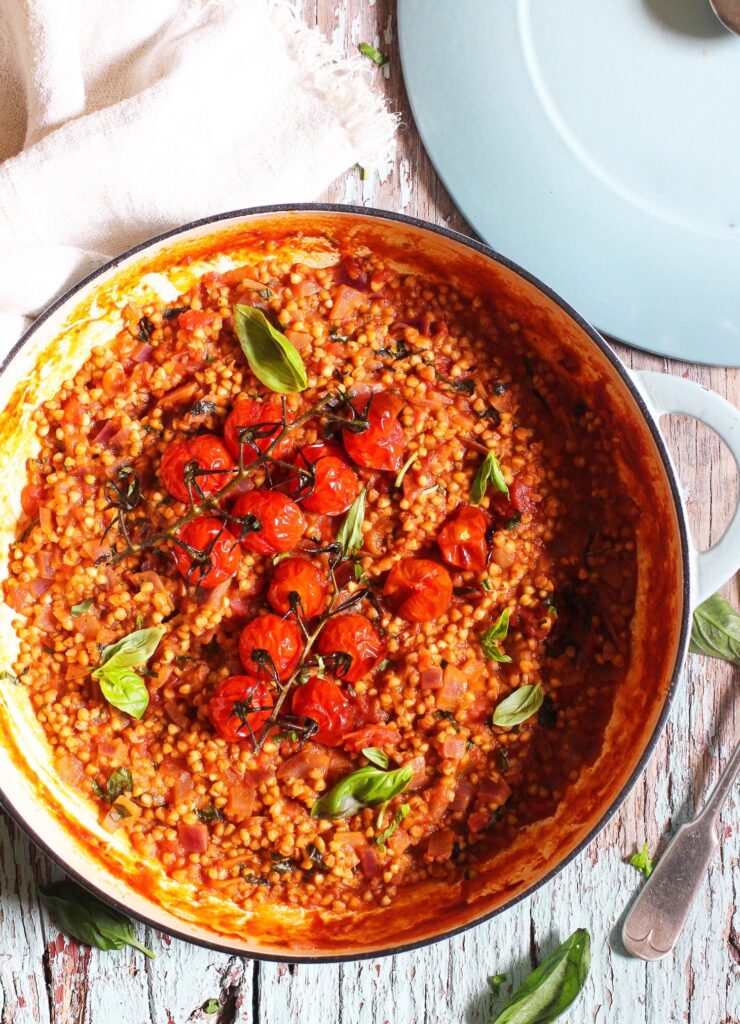 Roast Tomato & Basil Buckwheat Risotto