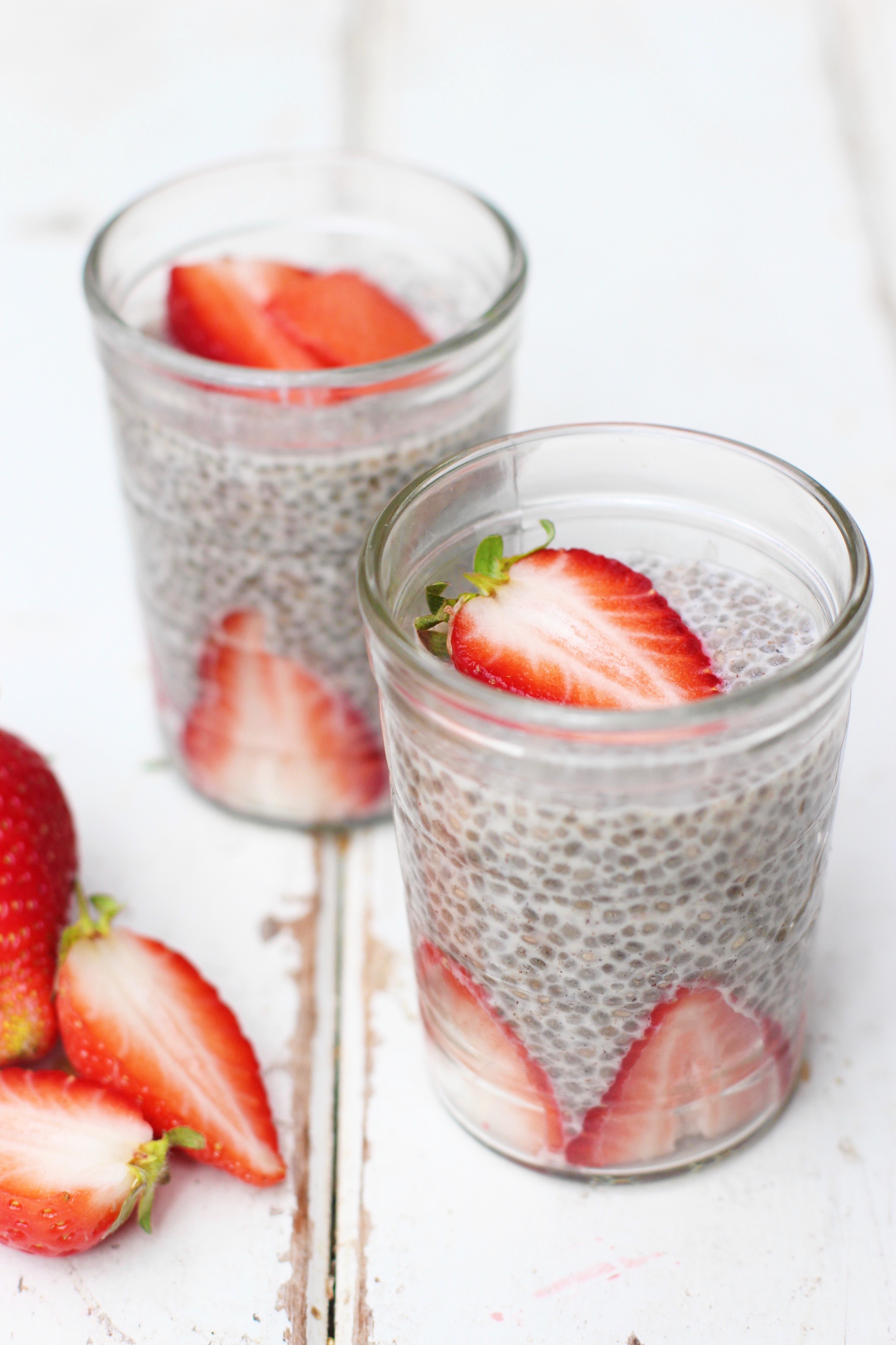 Strawberries & Cream Chia Pudding