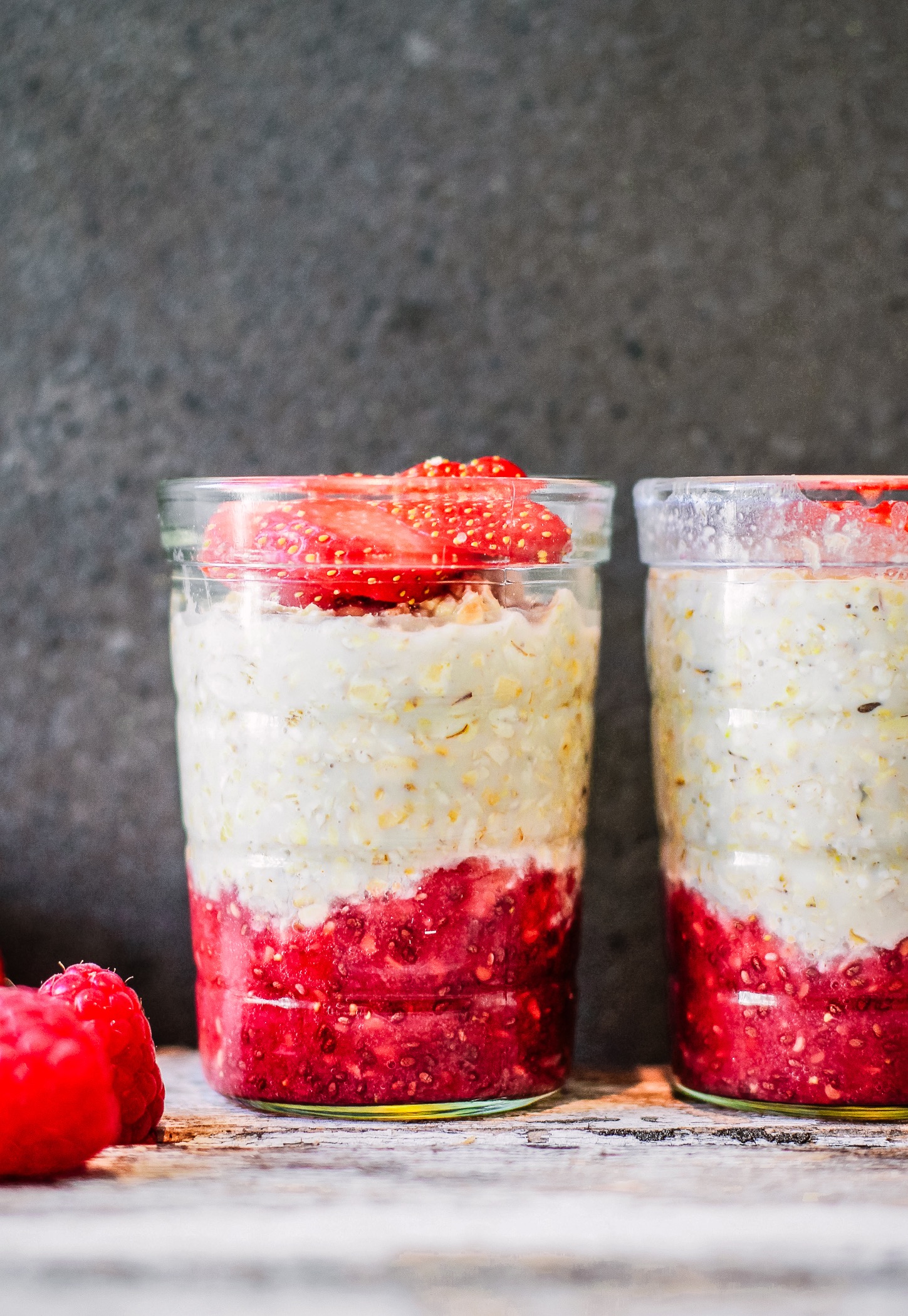 Chia Jam Overnight Oats The Little Green Spoon