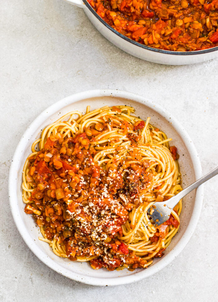 Lentil Bolognese The Little Green Spoon