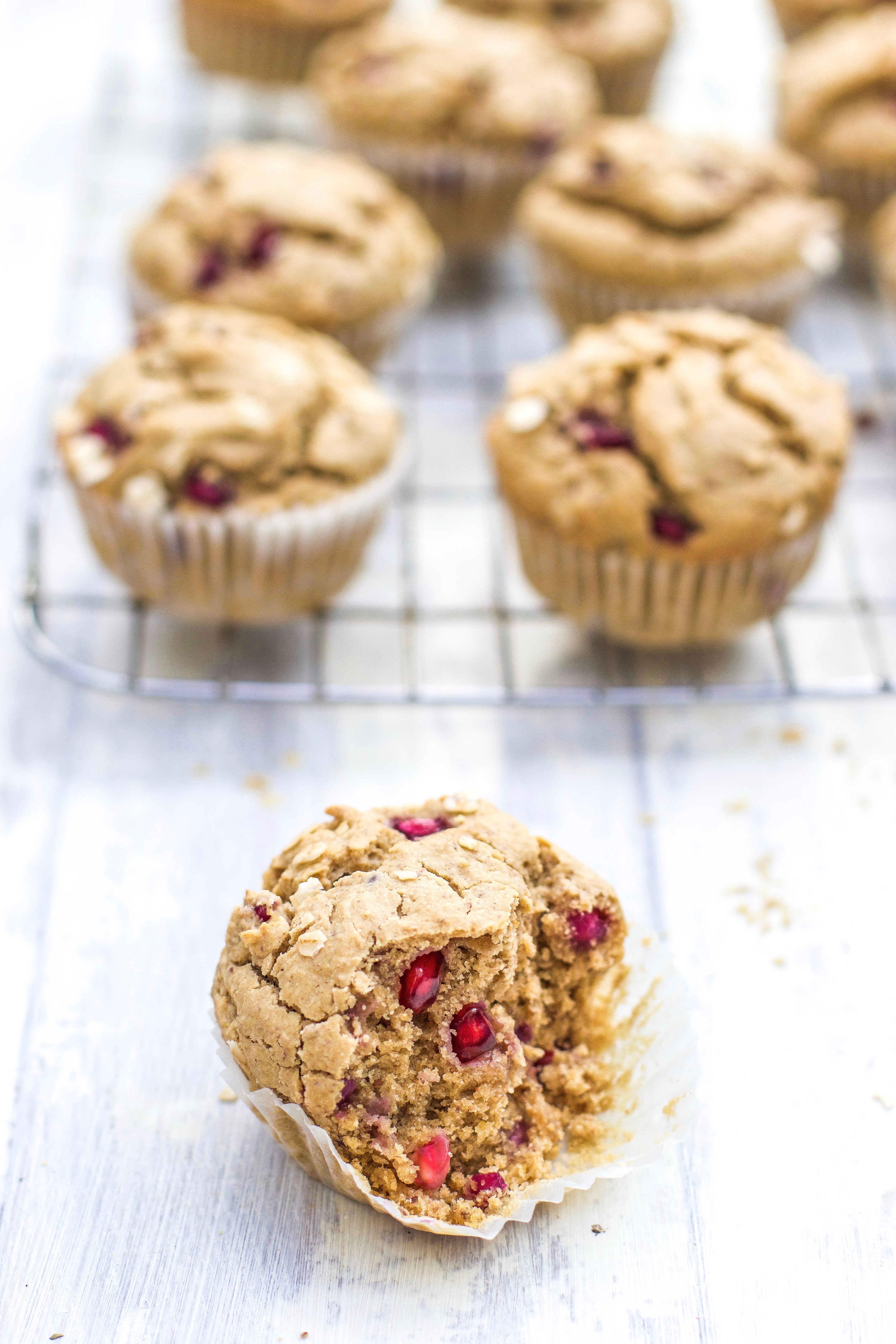 Pomegranate Muffins - The Little Green Spoon