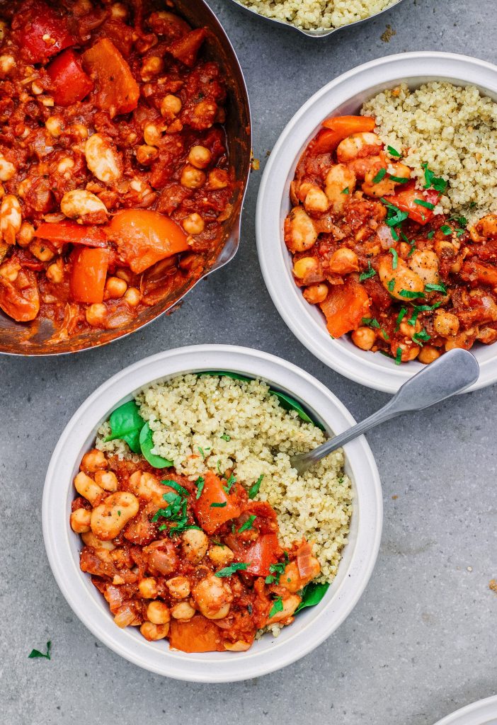 Quick Chickpea Bean Stew The Little Green Spoon