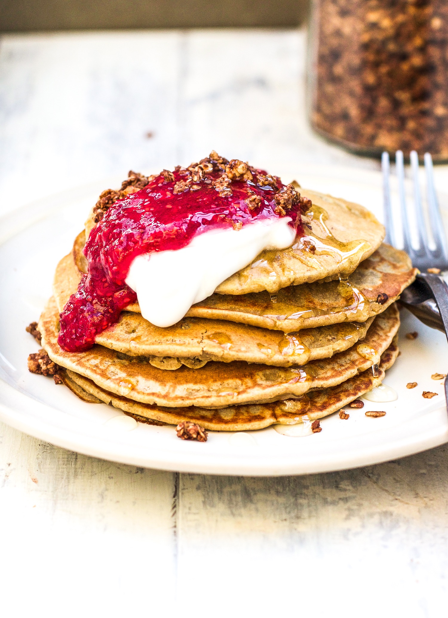 Vegan Oat Pancakes The Little Green Spoon