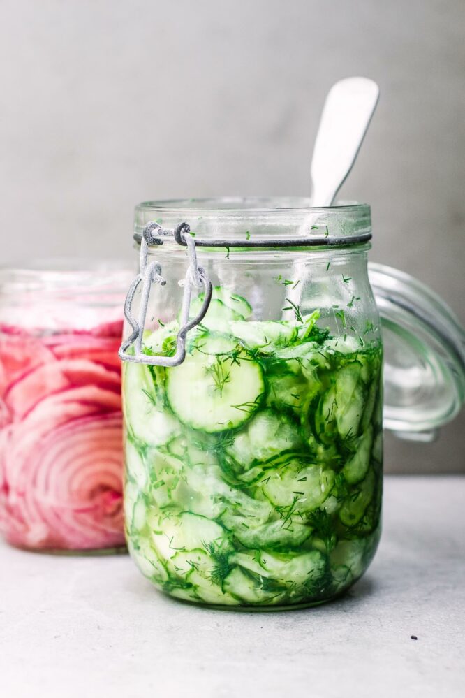 Dill Pickled Cucumbers The Little Green Spoon