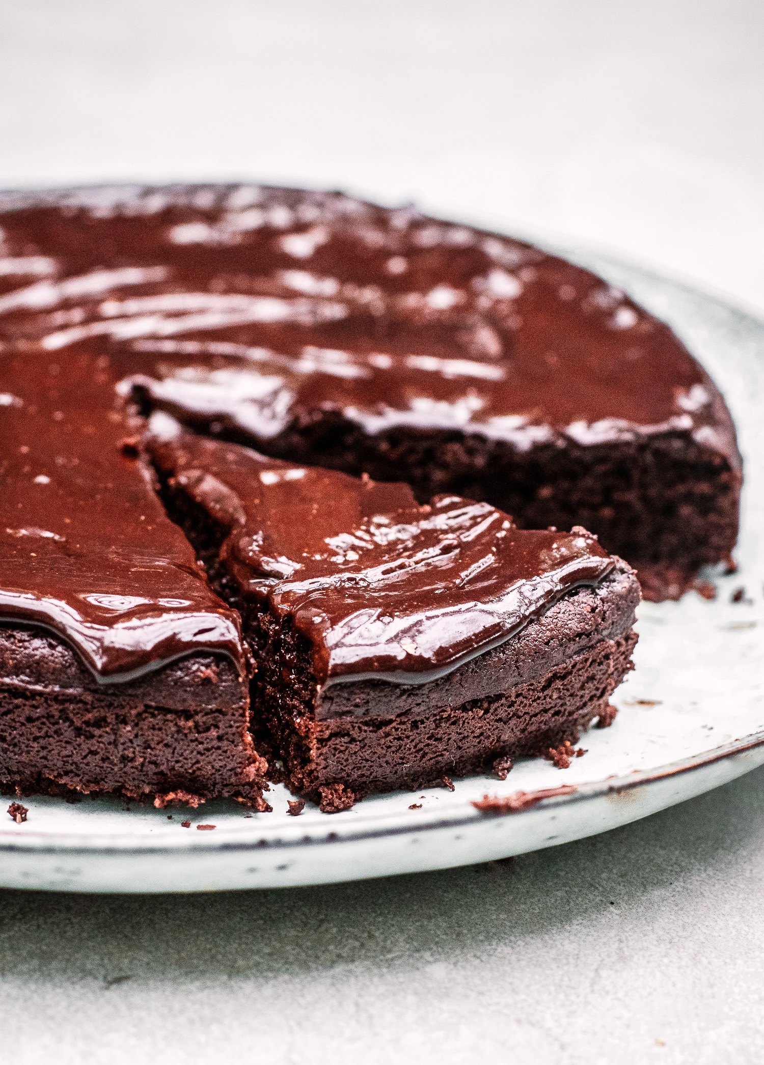 Dark Chocolate Espresso Cake - The Little Green Spoon